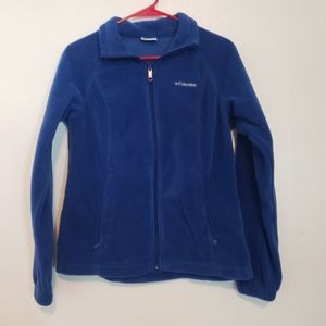 Royal Blue Columbia Fleece Zip Up Jacket • size medium